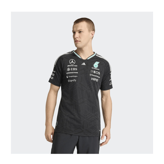Mercedes AMG F1 2026 T-Shirt Authentic Team schwarz