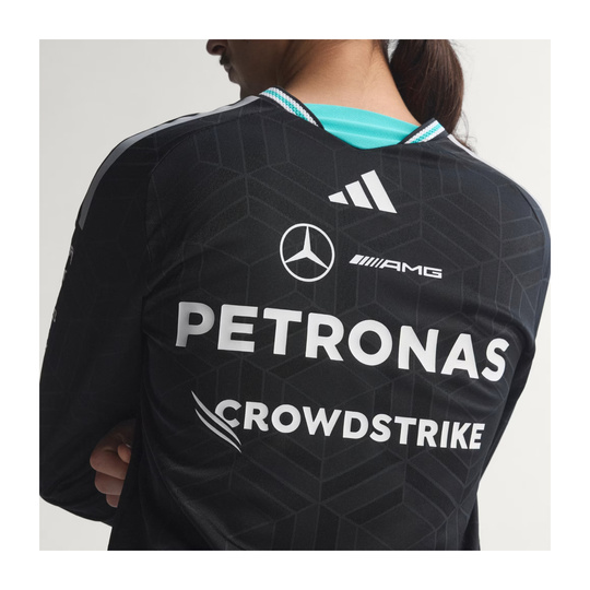 Mercedes AMG F1 2026 Langarmshirt Authentic Team schwarz