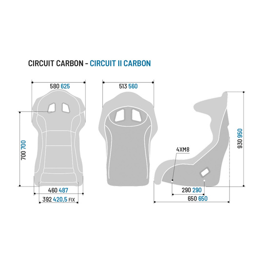 Sparco Rennsitz CIRCUIT II CARBON (FIA)
