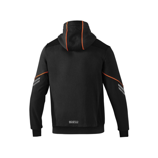 Sparco Kapuzenjacke Tech schwarz/orange