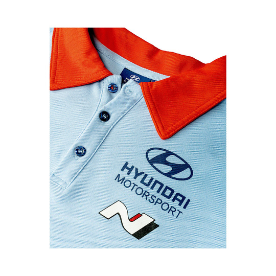 Hyundai Motorsport 2025 Herren Polohemd Team Blau