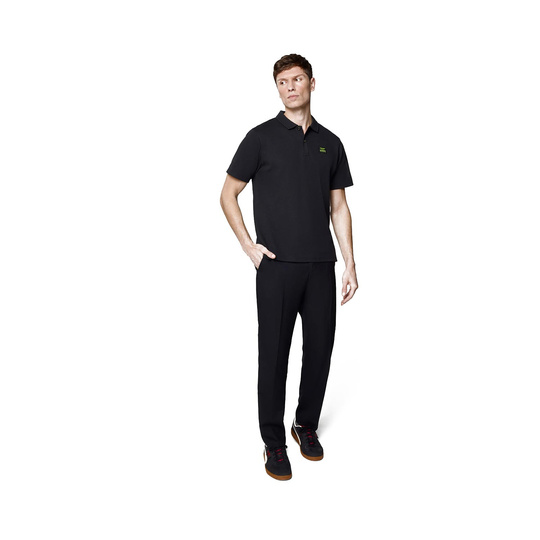 Aston Martin F1 Poloshirt Tech Waffle schwarz