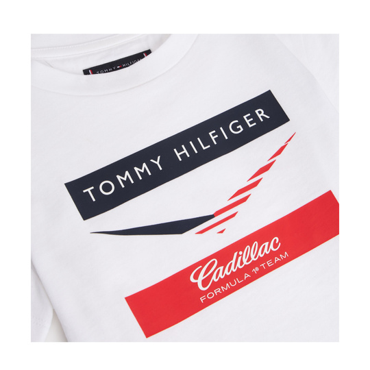 Cadillac F1 2026 Kinder-T-Shirt Chevron weiß