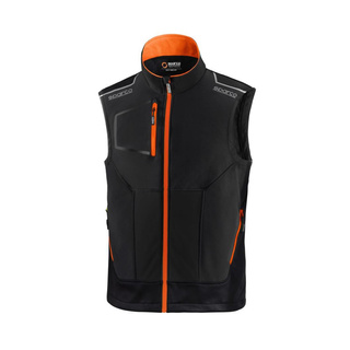 Sparco Herren Weste TECH Schwarz-Orange