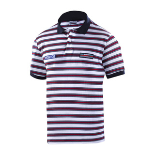 Sparco Poloshirt Sportline Martini weiß