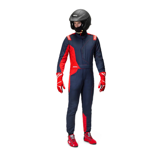 Sparco Rennanzug Sprint Advanced Asymetrical marineblau/rot (FIA)