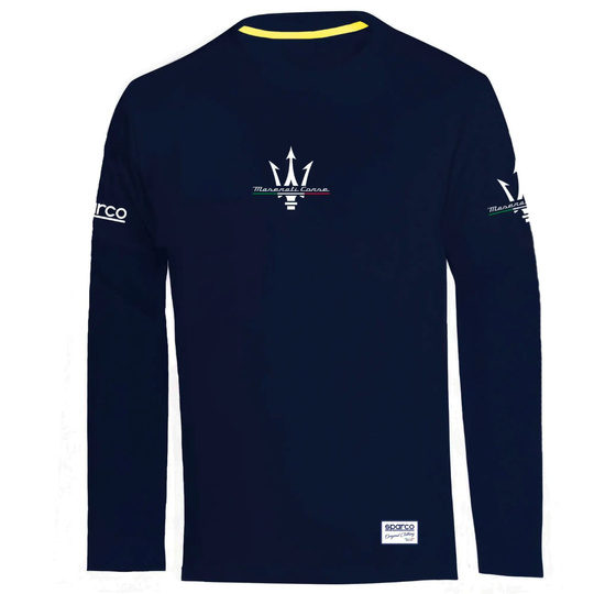Sparco Langarmshirt Maserati Corse marineblau
