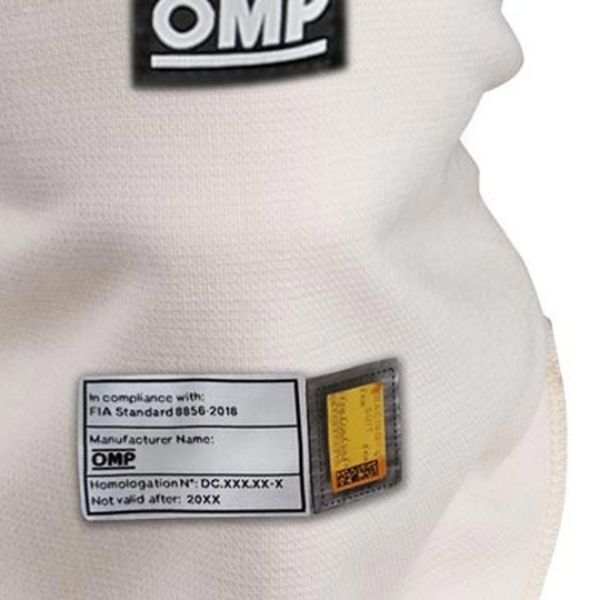 OMP Kopfhaube First MY22 weiß (FIA)