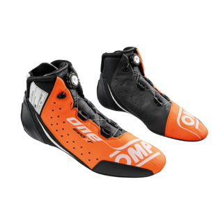 OMP Fahrerschuh ONE EVO X R Orange-Schwarz (FIA)