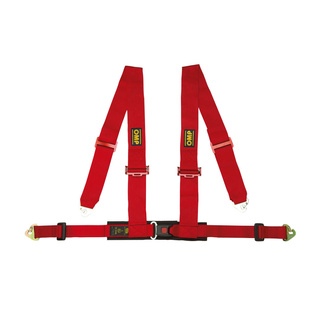 OMP 4-Punkt-Gurt DA508 rot (ECE)