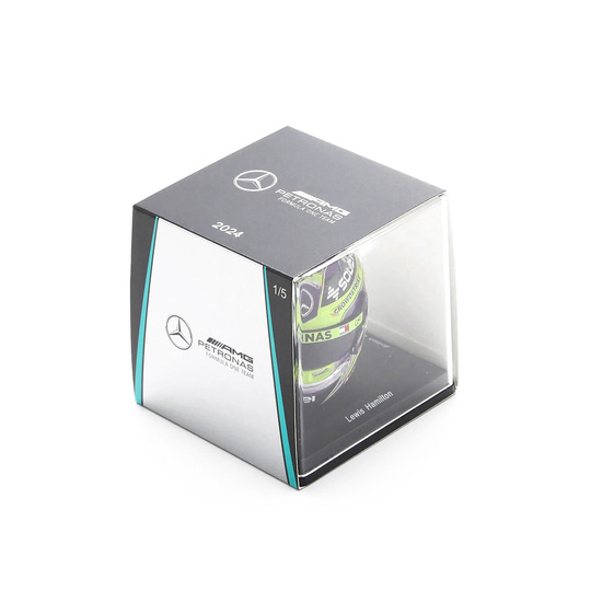 Mercedes AMG Petronas Miniaturhelm 1:5 Lewis Hamilton Silverstone