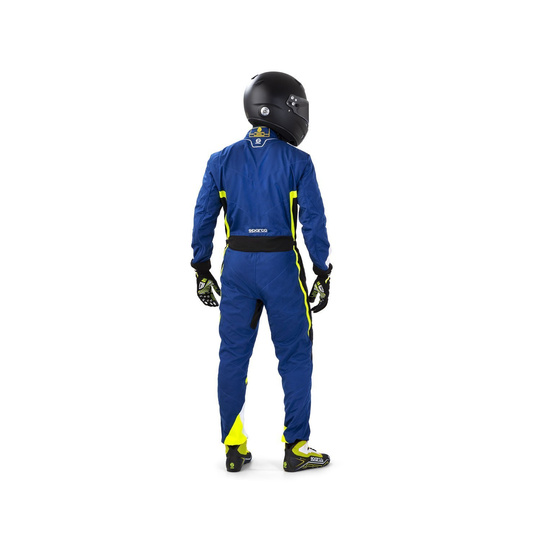 Sparco Kartoverall KERB MY20 Blau/Gelb (mit CIK FIA)