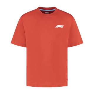 Formula 1 2025 Herren T-Shirt Heritage Logo Rot