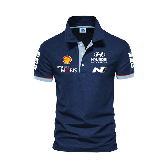 Hyundai Motorsport 2025 Herren Polohemd Team Marineblau