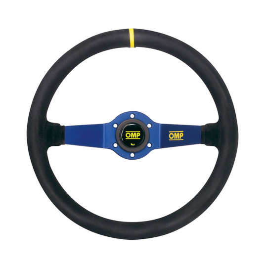 OMP Lenkrad RALLY Blau Wildleder