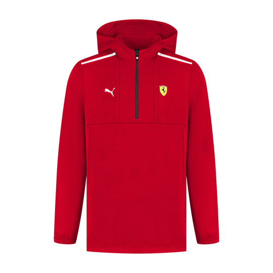 Ferrari F1 2025 Herren 1/4 Zip Sweatshirt Rot