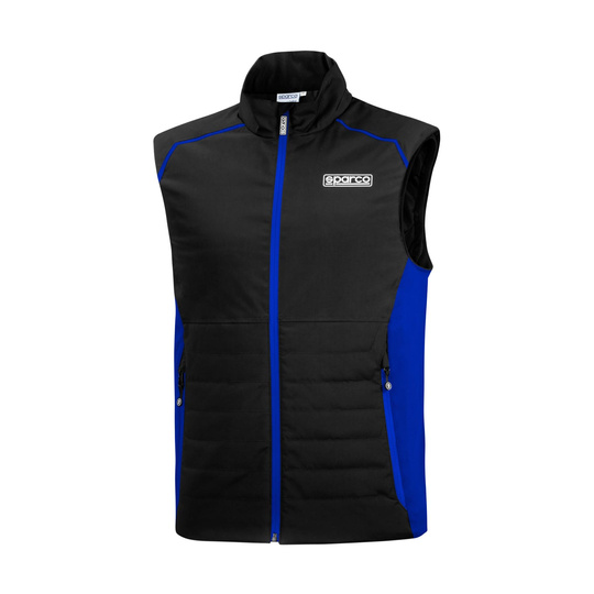 Sparco Herren Weste MY22 Schwarz-Blau