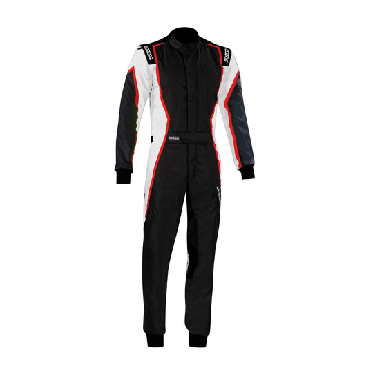 Sparco Kinder Kartoverall X-LIGHT K MY22 Schwarz-Rot (CIK FIA)