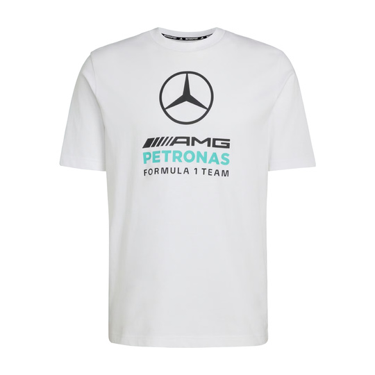 Mercedes AMG F1 2026 T-Shirt Large Logo weiß