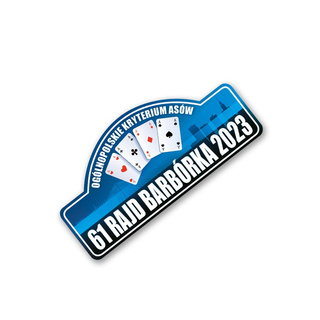Barbórka Rally Aufkleber 2023 Kleine