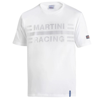 Herren Sparco Martini Racing Big Logo weiß T-Shirt