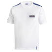 Sparco Herren T-shirt Martini Racing Top Stripes weiß