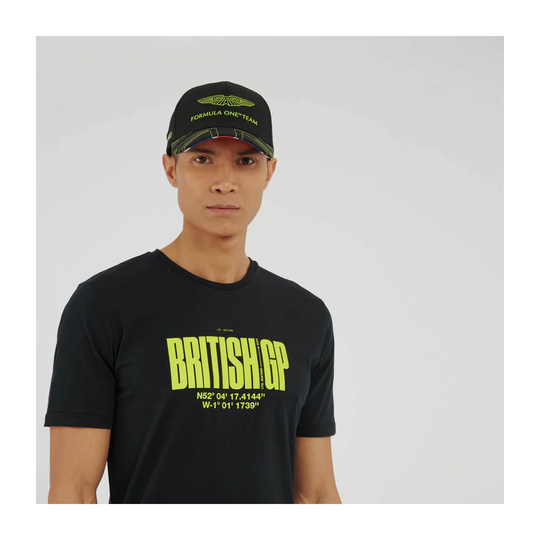 Aston Martin F1 Herren T-shirt Silverstone Schwarz