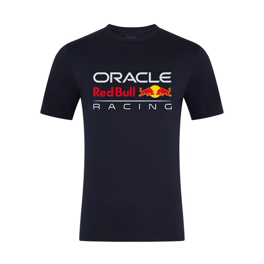 Red Bull Racing 2025 Kinder T-Shirt Front Logo Marineblau