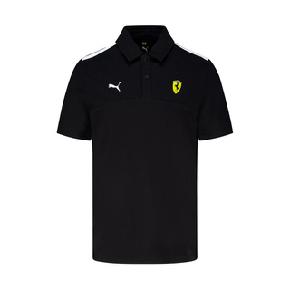 Ferrari F1 2025 Herren Polo Logo Schwarz