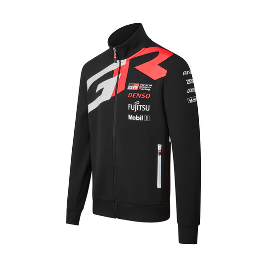 Toyota Gazoo Racing Herren Sweatjacke Full-Zip Team Schwarz
