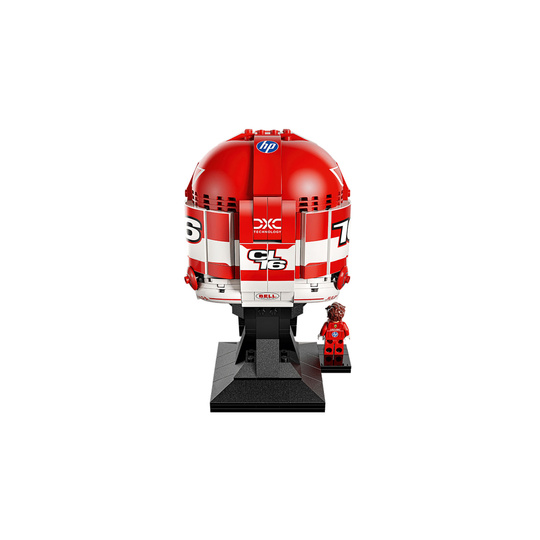 LEGO Modell des Helms von Charles Leclerc, Scuderia Ferrari HP Lego Editions