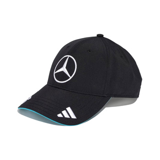 Mercedes AMG F1 2025 Baseballkappe Russell Schwarz