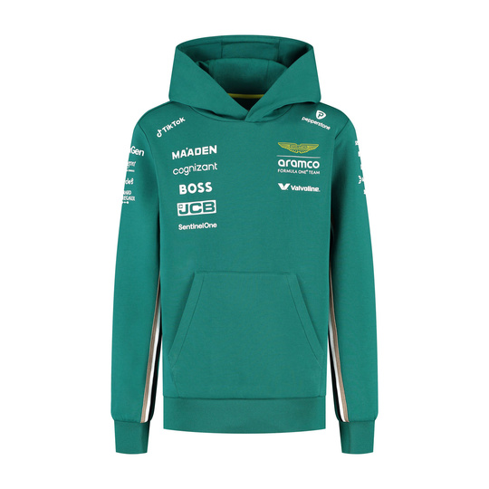 Aston Martin F1 2025 Kinder Kapuzensweatjacke Team