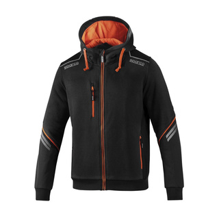 Sparco Kapuzenjacke Tech schwarz/orange