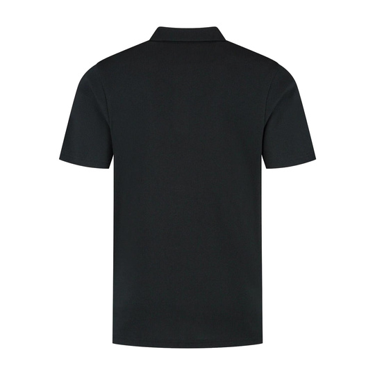 Aston Martin F1 2025 Herren Polo Tech Waffle Schwarz