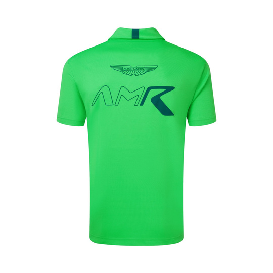 Aston Martin Racing 2026 Team Poloshirt Racing fluo grün