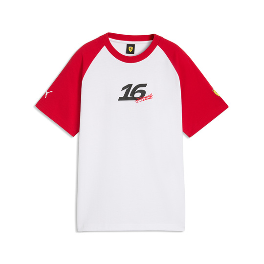 Scuderia Ferrari F1 2026 Charles Leclerc Kinder-T-Shirt Graphic weiß