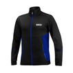 Sparco Herren Sweatjacke Full Zip MY22 Schwarz-Blau