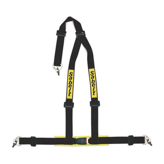Sabelt 3-Punkt-Gurt 2" schwarz (ECE) Snap Hook