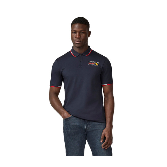 Red Bull Racing 2025 Herren Poloshirt Core Logo Marineblau
