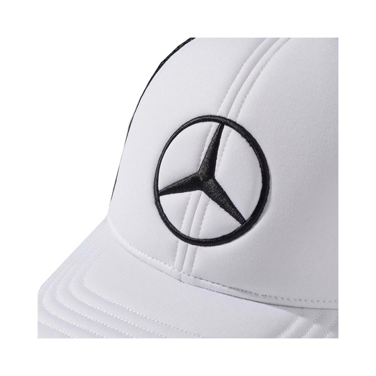 Mercedes AMG F1 2025 Herren Kappe Star Trucker Weiß