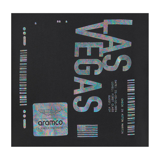 Aston Martin F1 T-Shirt Las Vegas schwarz