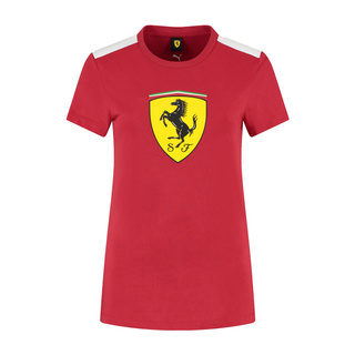 Scuderia Ferrari F1 Damen T-Shirt Shield rot