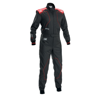 OMP Kinder-Kartanzug KS-4 schwarz/rot