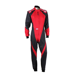 OMP Kinder-Kartanzug KS-3X schwarz/rot (FIA)