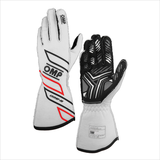 OMP Handschuh ONE-S MY25 Weiß (Homologation FIA)