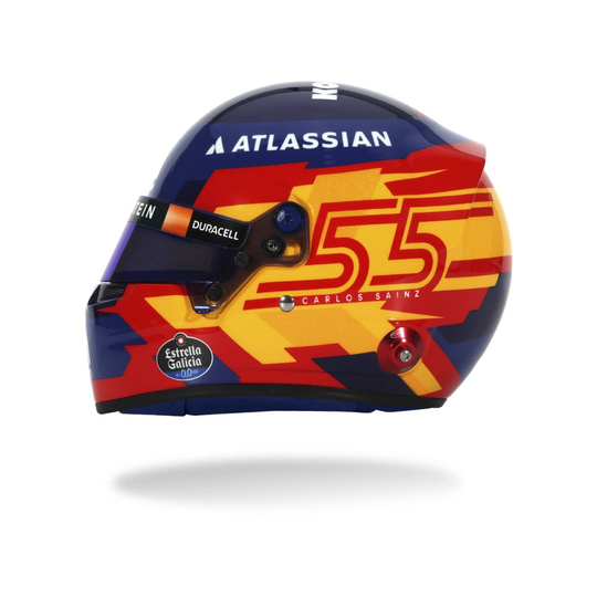 Williams Racing 2025 Miniaturhelm 1:2 Carlos Sainz