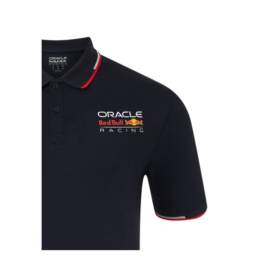 Red Bull Racing 2025 Herren Poloshirt Core Logo Marineblau