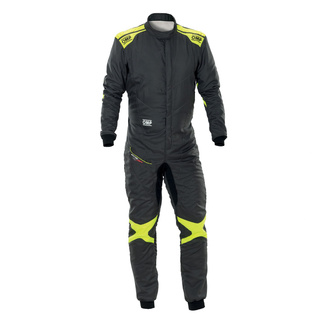 OMP Rennanzug ONE EVO AIR Grau-Gelb (FIA)