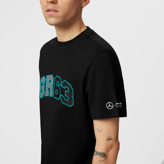 Mercedes AMG F1 Herren T-shirt George Russell Logo Black
